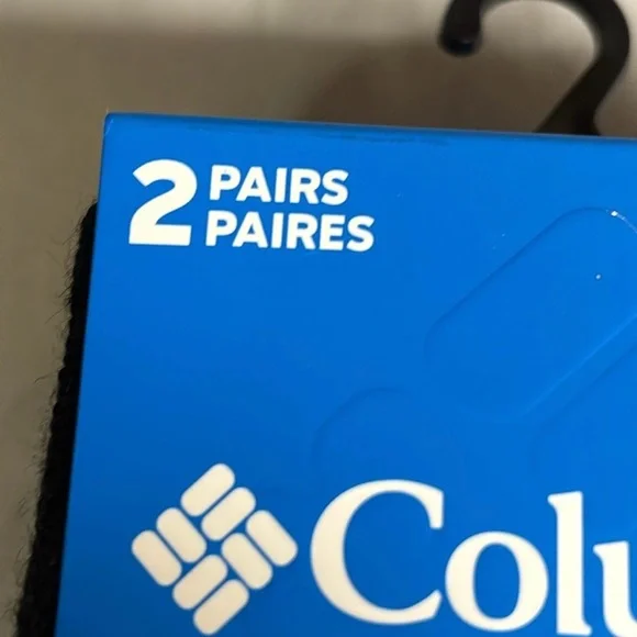 New Columbia Socks Women’s 2 Pair Black & Gray Fleece Socks Activewear Casual - Picture 8 of 12